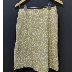 Liz Claiborne Collection Giraffe Print Skirt Animal Print Lined Size 8